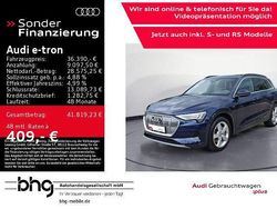 Blau Gebraucht 2022 Audi e-tron Advanced SUV | 36.390 € (Guter Preis)