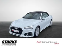 Weiß (gletscherweiß metallic) Gebraucht 2024 Audi A5 Cabriolet S-Line Cabrio | 43.990 € (Fairer Preis)
