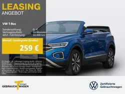 Blau Gebraucht 2024 VW T-Roc Cabriolet Move Cabrio | 27.120 € (Guter Preis)