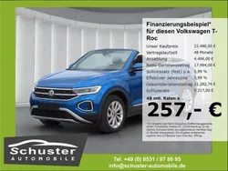 Blau Gebraucht 2022 VW T-Roc Cabriolet Style Cabrio | 24.549 €