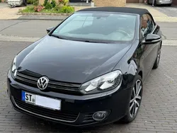 Schwarz Gebraucht 2015 VW Golf Cabriolet LOUNGE Cabrio | 11.990 € (Fairer Preis)