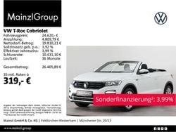 Pure white/schwarz Gebraucht 2021 VW T-Roc Cabriolet R-line Cabrio | 24.620 € (Fairer Preis)