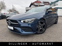Denimblau metalliclack Gebraucht 2021 Mercedes CLA180 AMG line Limousine | 19.930 € (Guter Preis)