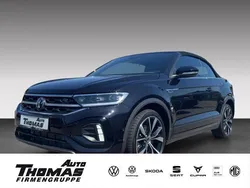 Deep black perleffekt (metallic) Gebraucht 2024 VW T-Roc Cabriolet R-line Cabrio | 38.790 € (Etwas zu teuer)