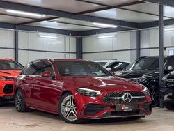 Rot hyazinthrot metallic (designo) Gebraucht 2022 Mercedes C220 AMG line Kombi | 30.890 € (Etwas zu teuer)