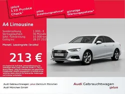 Gletscherweiß metallic Gebraucht 2023 Audi A4 Advanced Plus Limousine | 27.384 € (Superpreis)