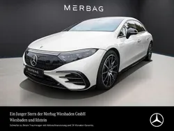 Weiß Gebraucht 2022 Mercedes EQS580 AMG line Limousine | 64.390 € (Etwas zu teuer)