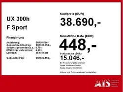 Graphitschwarz Neu 2025 Lexus UX 300h Sport Design Packet SUV | 38.690 € (Fairer Preis)