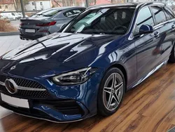 Blau Gebraucht 2023 Mercedes C220 AMG line Limousine | 43.998 € (Fairer Preis)
