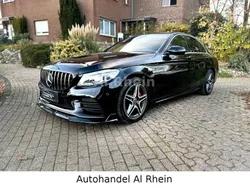 Schwarz Gebraucht 2021 Mercedes C220 AMG line Limousine | 34.990 € (Etwas zu teuer)