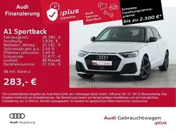 Gletscherweiß metallic Gebraucht 2024 Audi A1 Sportback S-Line Kleinwagen | 28.890 € (Fairer Preis)