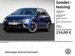 Reef blue metallic schwarz Neu 2025 VW Polo R-line Limousine | 29.855 € (Fairer Preis)