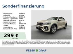 Ivory silver metallic / schwarz Gebraucht 2025 VW T-Roc Cabriolet R-line Cabrio | 36.490 € (Fairer Preis)