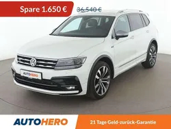 Pure white Gebraucht 2021 VW Tiguan Allspace Highline SUV | 34.890 € (Guter Preis)
