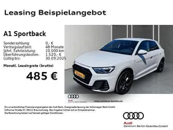 Weiß Neu 2025 Audi A1 Sportback S-Line Kleinwagen | 37.180 € (Fairer Preis)