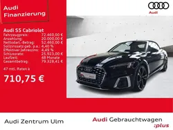Mythosschwarz metallic/verdeck schwarz (metallic) Gebraucht 2024 Audi S5 Cabriolet Sport Cabrio | 72.460 €