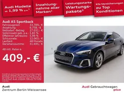 Navarrablau metallic Gebraucht 2022 Audi A5 Sportback S-Line Limousine | 33.789 € (Guter Preis)