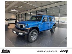 Hydro blue metallic Gebraucht 2024 Jeep Wrangler Unlimited Sahara SUV | 59.990 € (Fairer Preis)