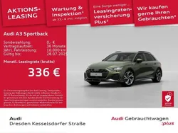 Grün Gebraucht 2024 Audi A3 Sportback S-Line Limousine | 37.490 € (Teuer)