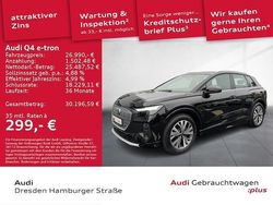 Mythosschwarz metallic Gebraucht 2022 Audi Q4 e-tron Advanced SUV | 25.490 € (Fairer Preis)
