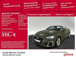 Distriktgrün metallic Gebraucht 2023 Audi A5 Cabriolet S-Line Cabrio | 36.900 € (Fairer Preis)