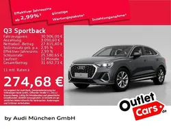 Grau Gebraucht 2022 Audi Q3 Sportback S-Line SUV | 30.906 € (Superpreis)
