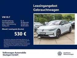 Gletscherweiß metallic/schwarz Gebraucht 2024 VW ID.7 GTX Limousine | 48.930 € (Fairer Preis)