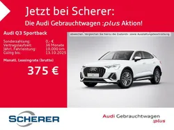 Gletscherweiß metallic (metallic) Gebraucht 2025 Audi Q3 Sportback Ambiente SUV | 43.720 € (Etwas zu teuer)