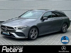 Mountaingrau met. Gebraucht 2019 Mercedes CLA250 Shooting Brake AMG Kombi | 34.480 € (Etwas zu teuer)