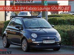 Schwarz Gebraucht 2012 Fiat 500C Lounge Cabrio | 5.990 € (Etwas zu teuer)