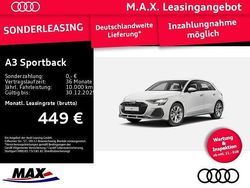 Weiß Neu 2024 Audi A3 Sportback e-tron S-Line Limousine | 35.600 €