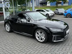 Mythosschwarz metallic Gebraucht 2019 Audi TT Roadster S-Line Cabrio | 32.950 € (Fairer Preis)