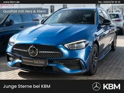 Lack spektralblau Gebraucht 2022 Mercedes C300e AMG Kombi | 37.420 € (Etwas zu teuer)