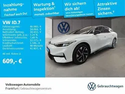 Gletscherweiß metallic/schwarz Gebraucht 2024 VW ID.7 Pro Limousine | 46.980 € (Guter Preis)