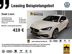 Weiß Neu 2025 Seat Leon Beats Limousine | 33.777 € (Etwas zu teuer)