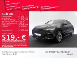 Mythosschwarz metallic Gebraucht 2023 Audi Q8 S-Line SUV | 67.971 € (Etwas zu teuer)