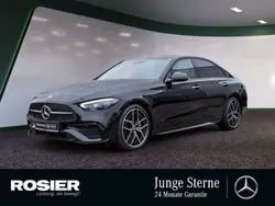 Schwarz / obsidianschwarz (metallic) Gebraucht 2023 Mercedes C300 AMG Limousine | 54.390 € (Teuer)