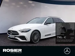 Weiss / polarweiß Gebraucht 2024 Mercedes C220 AMG line Kombi | 49.900 € (Teuer)