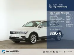 Pure white Gebraucht 2021 VW Tiguan Allspace Highline SUV | 26.550 € (Fairer Preis)