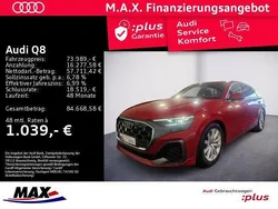 Chilirot metallic Gebraucht 2024 Audi Q8 S-Line SUV | 73.989 € (Superpreis)
