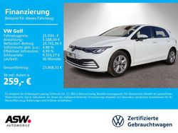 Pure white Gebraucht 2022 VW Golf VIII Life Limousine | 20.930 € (Fairer Preis)