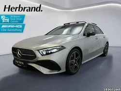 Metalliclack hightechsilber Gebraucht 2024 Mercedes A200 AMG Limousine | 34.690 € (Fairer Preis)