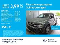 Indiumgrau metallic/schwarz Gebraucht 2024 VW T-Roc R-line SUV | 29.730 € (Guter Preis)