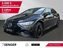 Schwarz Gebraucht 2024 Mercedes EQE350 AMG line Limousine | 56.040 € (Teuer)