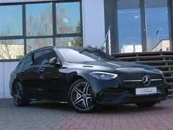 Obsidianschwarz metallic Gebraucht 2023 Mercedes C220 AMG line Kombi | 39.900 € (Teuer)