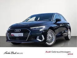 Schwarz (brillantschwarz) Gebraucht 2023 Audi A3 Sportback Advanced Plus Limousine | 22.470 € (Guter Preis)