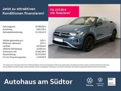Blau Gebraucht 2022 VW T-Roc Cabriolet Style Cabrio | 29.980 € (Fairer Preis)
