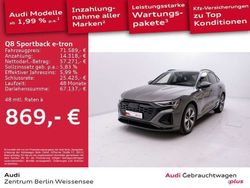 Grau Gebraucht 2024 Audi Q8 e-tron S-Line SUV | 74.239 € (Teuer)