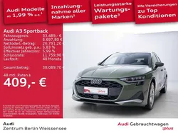 Grün Gebraucht 2025 Audi A3 Sportback Advanced Limousine | 33.489 € (Fairer Preis)