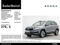 Graphitegrau metallic (metallic) Gebraucht 2024 Skoda Karoq Selection SUV | 32.830 € (Fairer Preis)